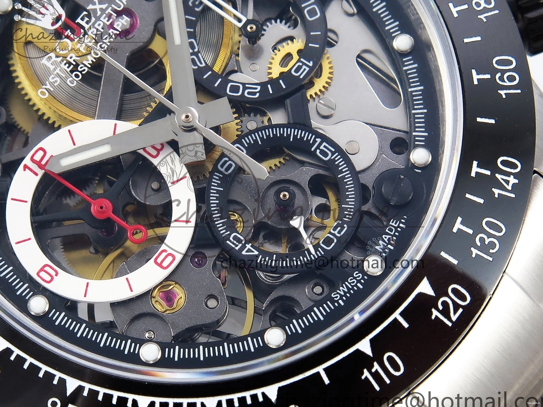 Bracelet Edition SONIC Daytona SS Bezel Skeleton Skeleton Best SA4130 Dial on Ceramic Oyster 0127
